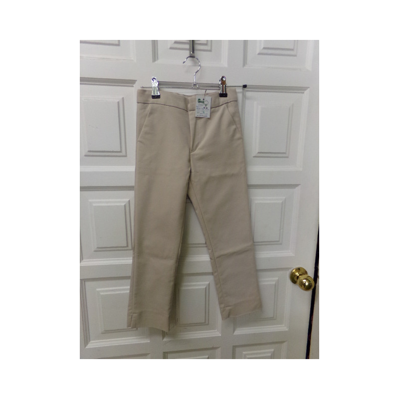 Pantalon vestir beig talla 7-8 años. Segunda mano