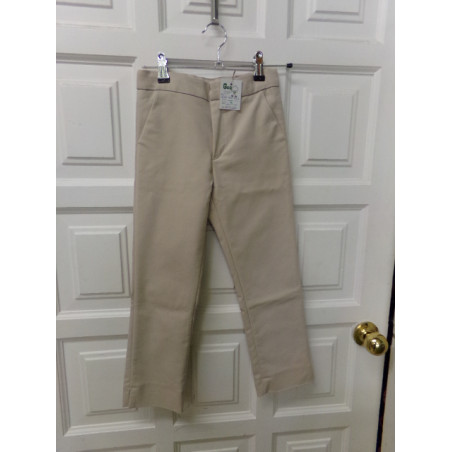 Pantalon vestir beig talla 7-8 años. Segunda mano