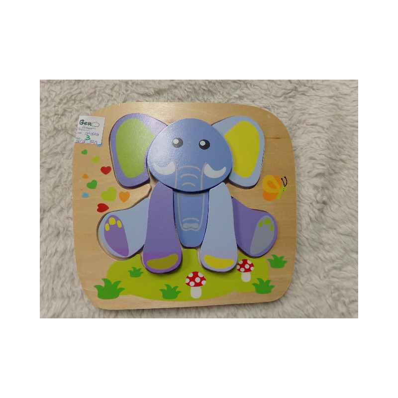 Puzzle de madera. Segunda mano