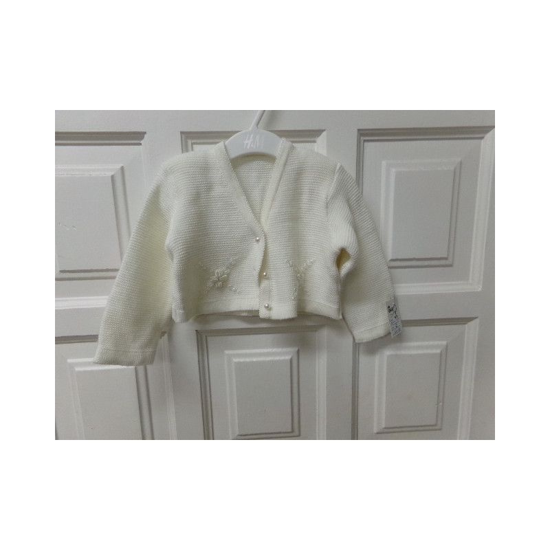 chaqueta blanca talla 12 meses. Segunda mano