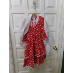 Vestido Flamenca talla 6-8 años. Segunda mano
