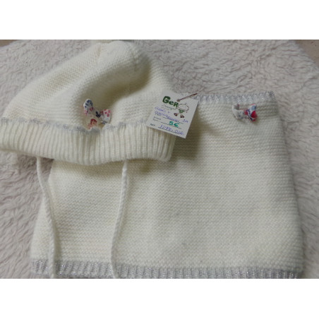 Gorro y cuello talla 2 años. Segunda mano