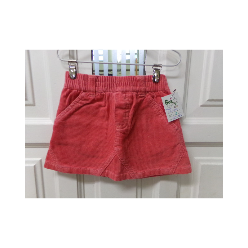 Falda coral talla 2 años. Segunda mano