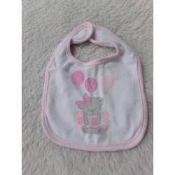 Babero rosa. Sin uso