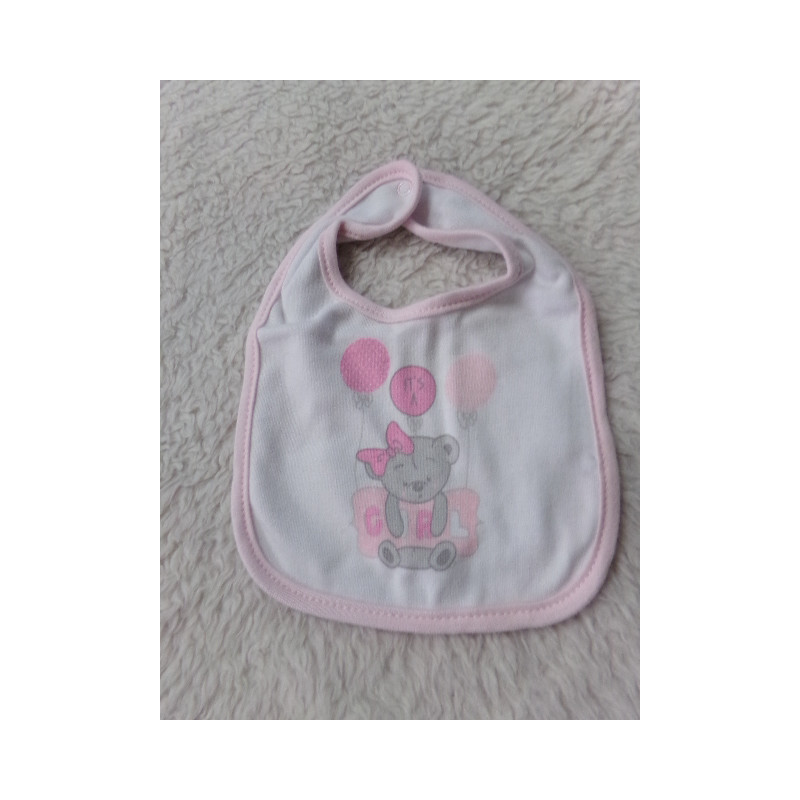 Babero rosa. Sin uso