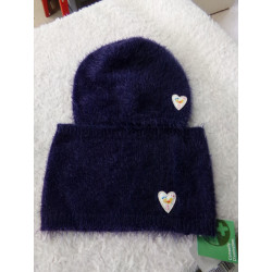 Conjunto de cuello con gorro talla 2 años. Segunda mano