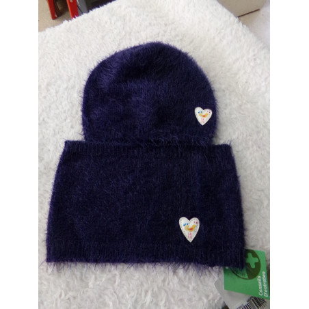 Conjunto de cuello con gorro talla 2 años. Segunda mano