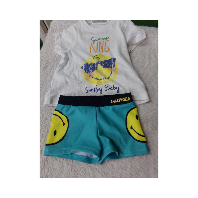 Camiseta y bañador Smile talla 2 años. Segunda mano