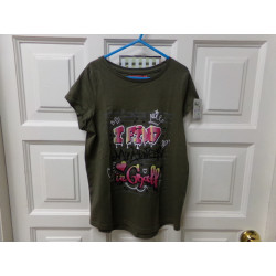 Camiseta verde militar talla 10 años . Segunda mano