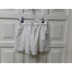 Pantalón corto lino blanco. Zara talla 10 años. Segunda mano