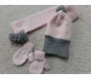 Conjunto gorro y bufanda con manoplas talla 2 años. Segunda mano