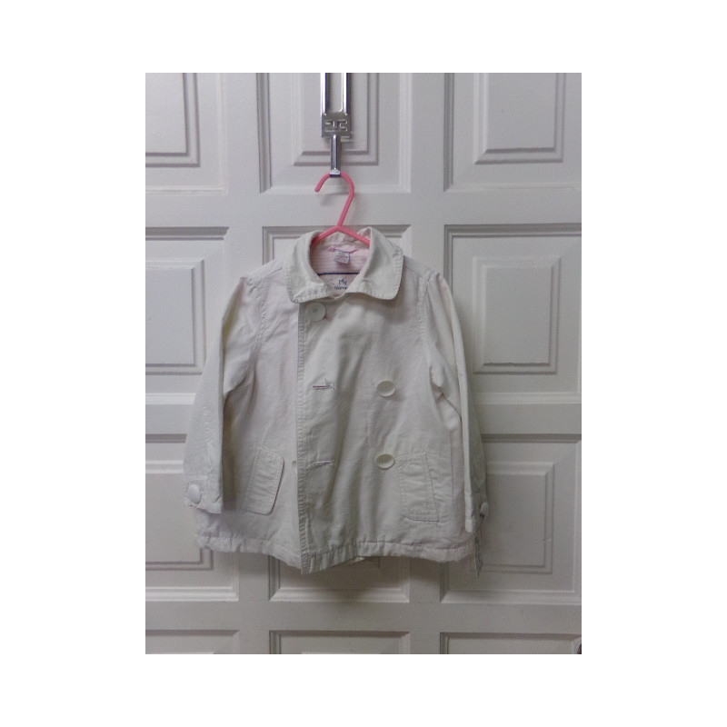 Parka blanca talla 2-3 años. Segunda mano