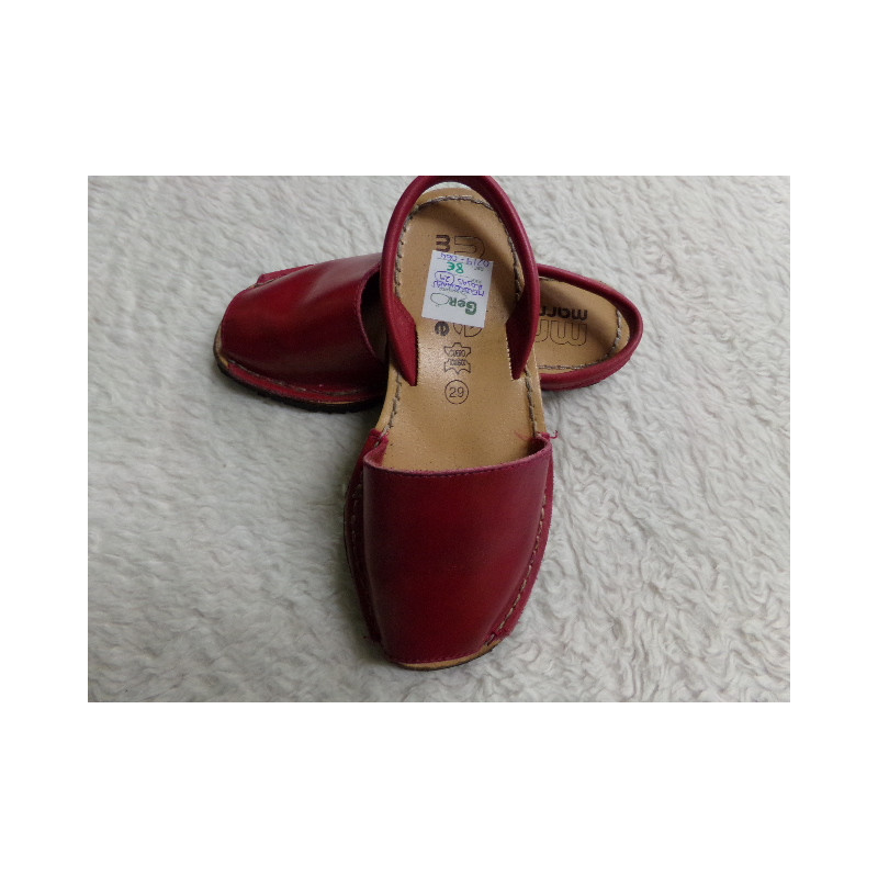 Menorquinas rojas N 29. Segunda mano