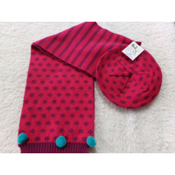 Bufanda y boina talla 8-10 años. Segunda mno