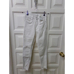 Vaquero blanco Zara talla 11-12 años. Segunda mano