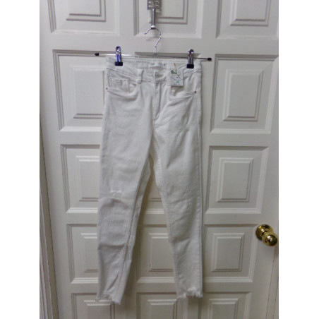 Vaquero blanco Zara talla 11-12 años. Segunda mano