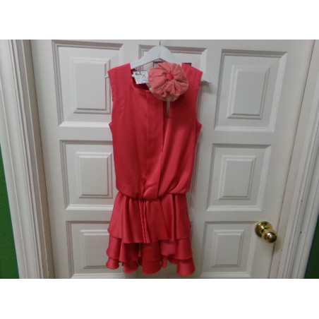 Vestido de seda con diadema. La Ormiga talla 8-10 años. segunda mano