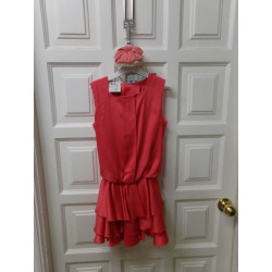 Vestido de seda con diadema. La Ormiga talla 8-10 años. segunda mano