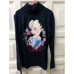 Camiseta azul Princesa talla 10 años. mano