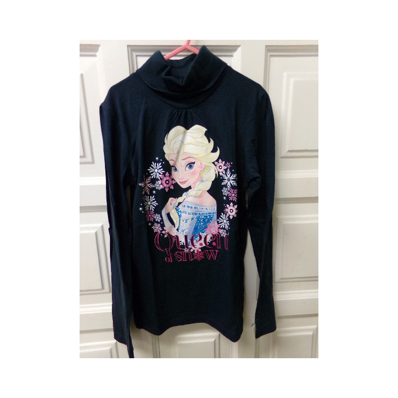 Camiseta azul Princesa talla 10 años. mano