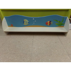 Estanteria perchero largo 1 metro. Segunda mano