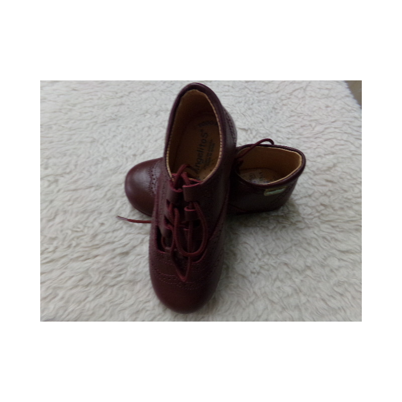 Zapato granate Angelitos N 25. Sin uso