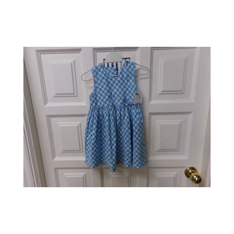 Vestido cuadros talla 12 meses. Segunda mano