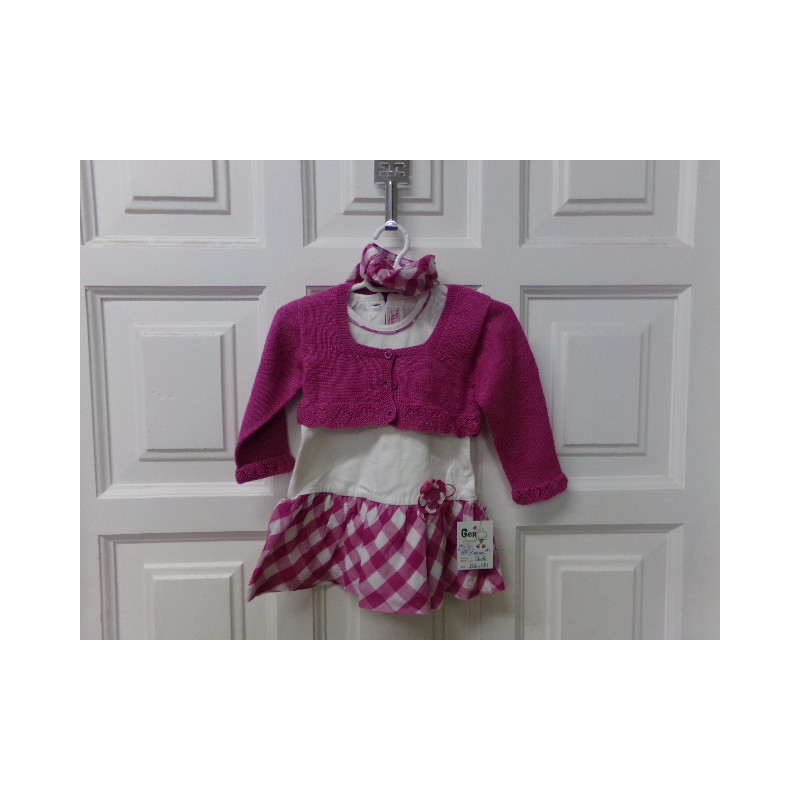 Vestido con chaqueta talla 6 meses. Segunda mano