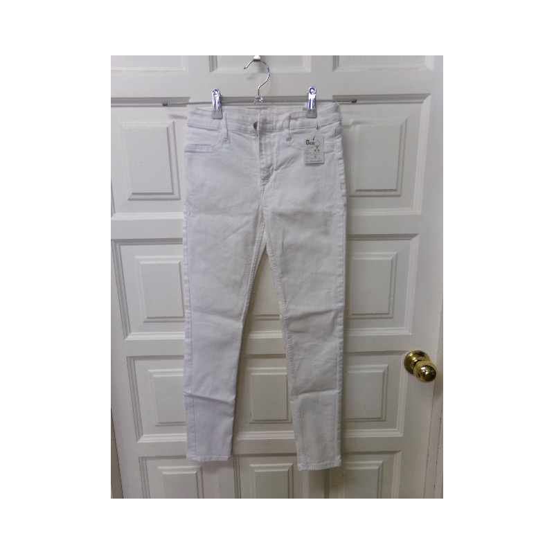 Vaquero blanco talla 10-11 años. Segunda mano