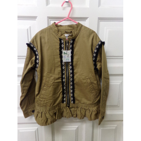 Chaqueta verano camel talla 7-8 años. Segunda mano