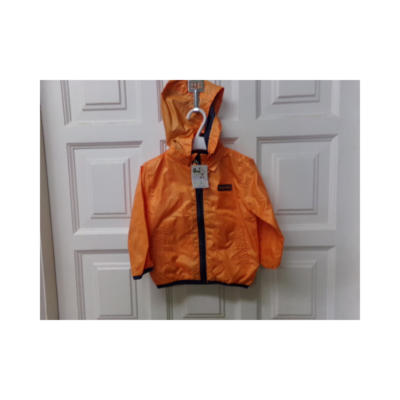 Cortavientos Losan naranja talla 18 meses. Segunda mano