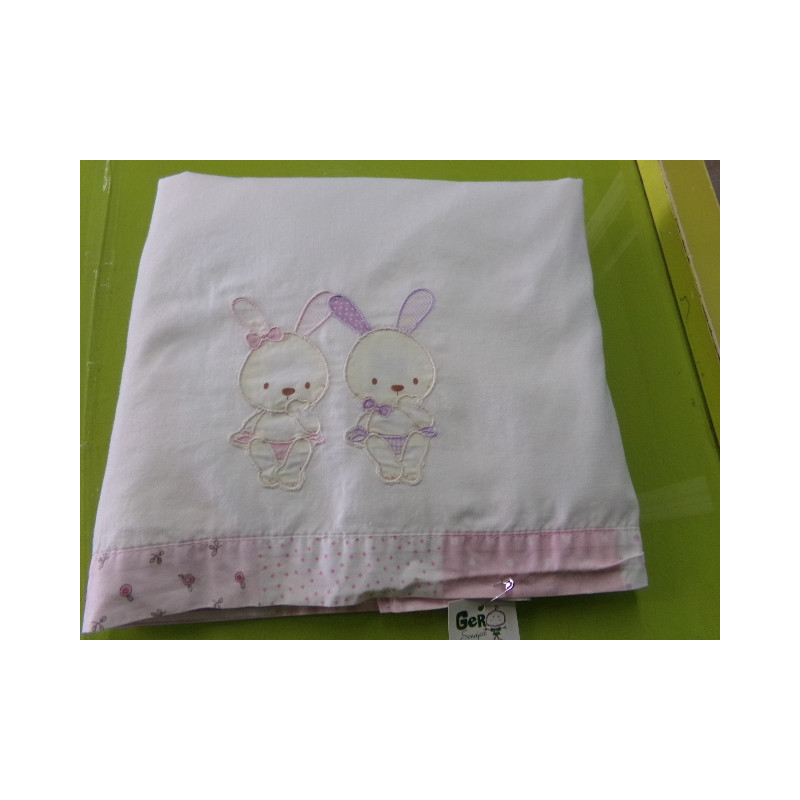 Tríptico de sábanas de cuna. Segunda mano