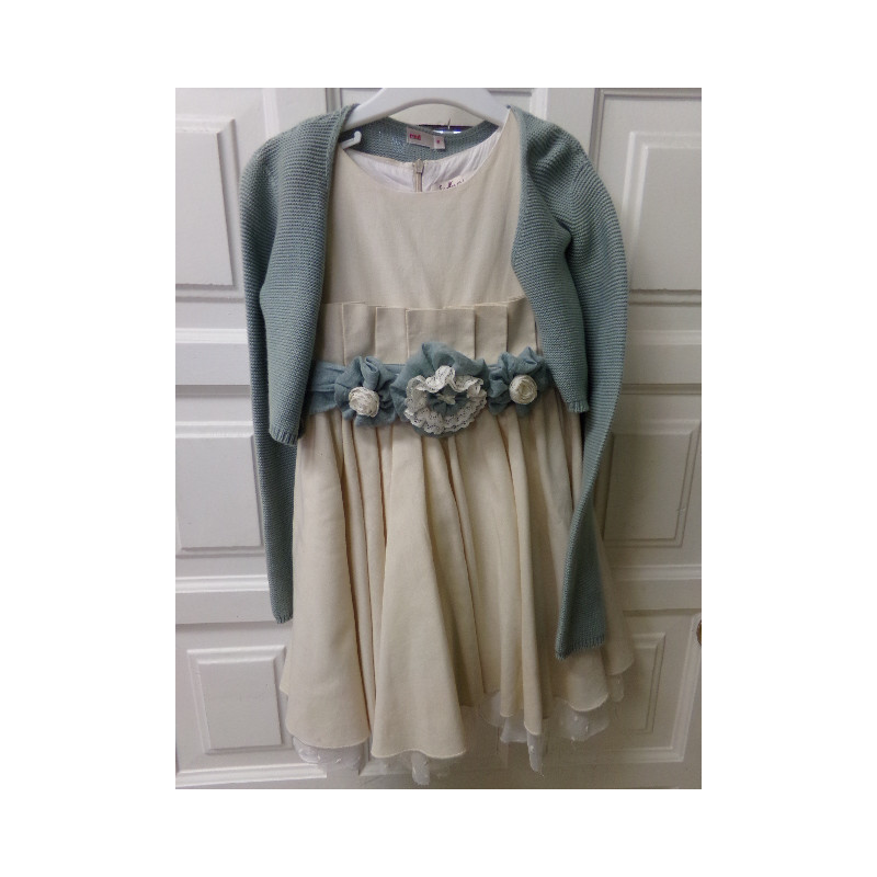 Connjunto vestido y chqueta talla 8 años. Segunda mano