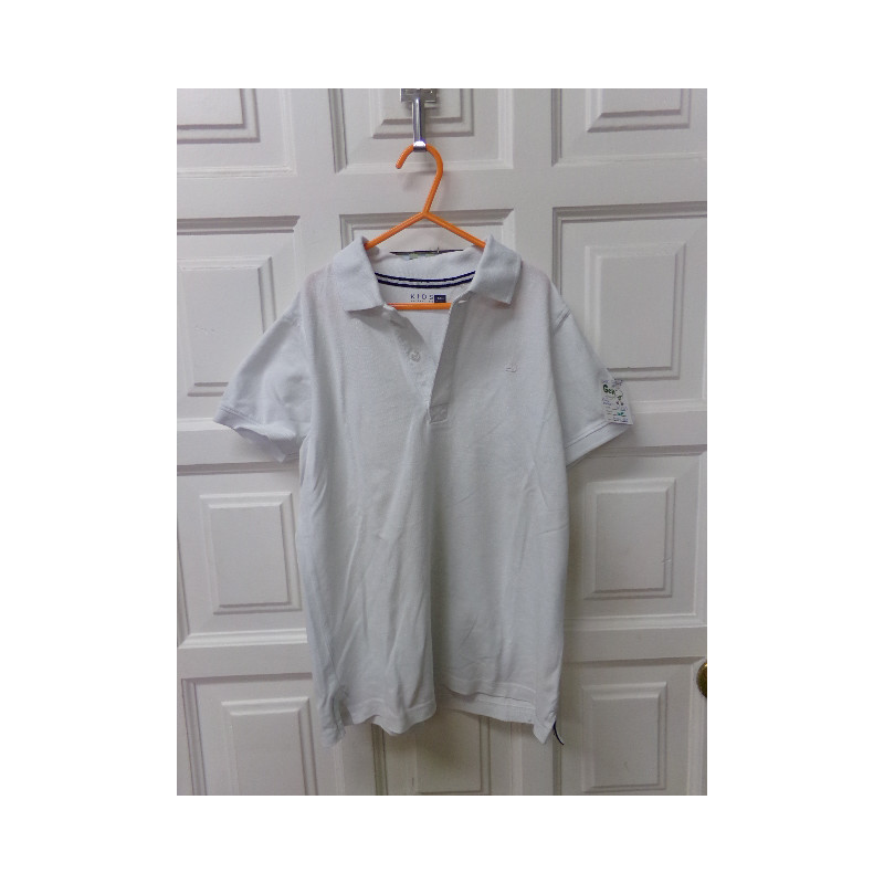 Polo blanco Corte Ingles talla 11-12 años. Segunda mano