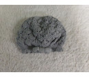 Gorrito punto gris talla 2-6 meses. Segunda mano