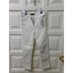 Vaquero blanco talla 7 años. Segunda mano