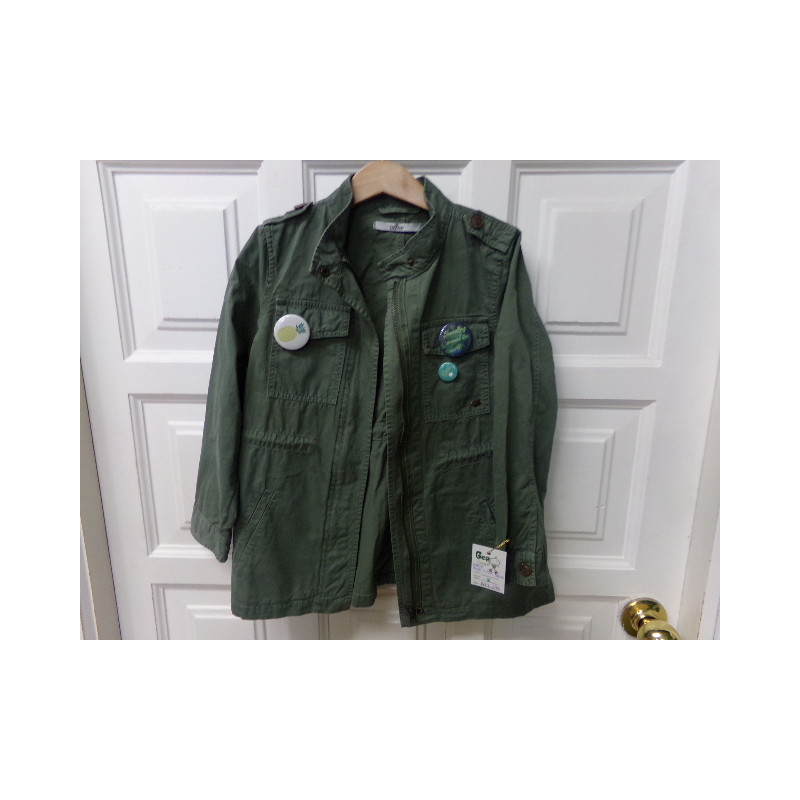 Parka verde talla 5-6 años. Segunda mano