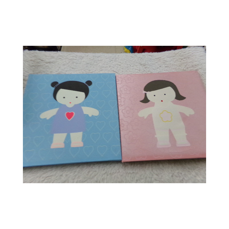 2 Cuadros  25x25. Segunda mano