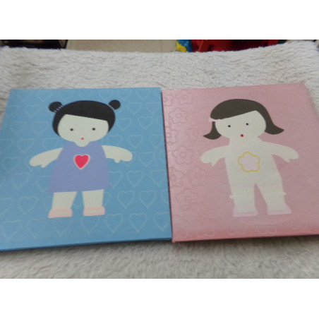 2 Cuadros  25x25. Segunda mano