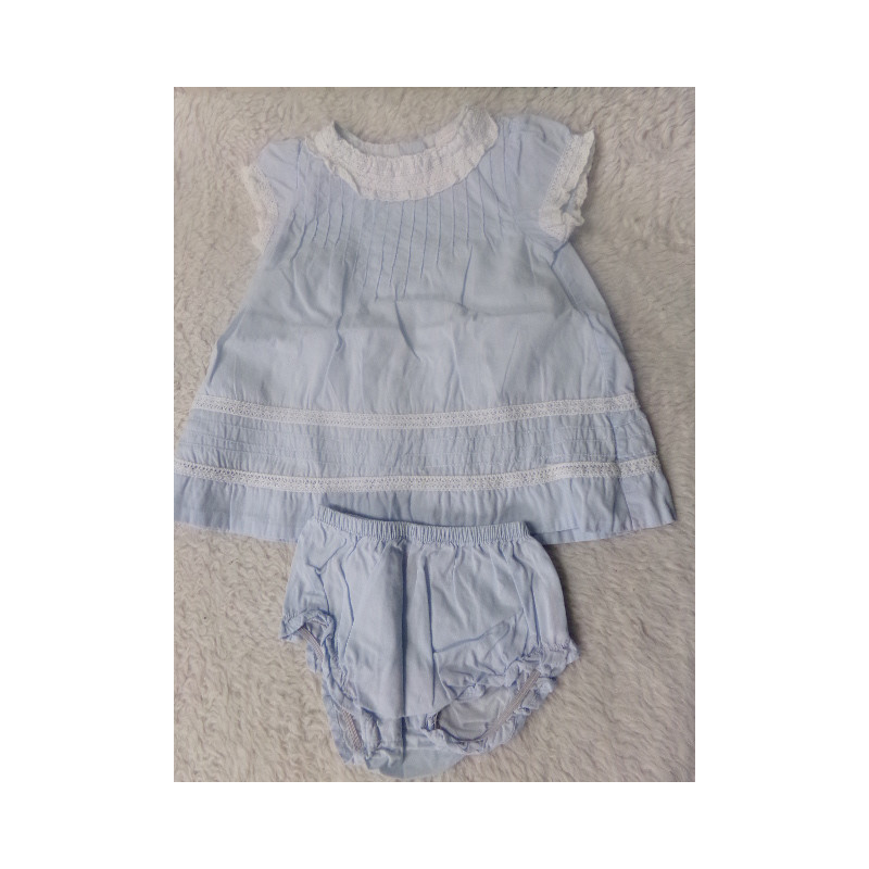Vestido con bragola Gocco talla 3-6 meses. Segunda mano
