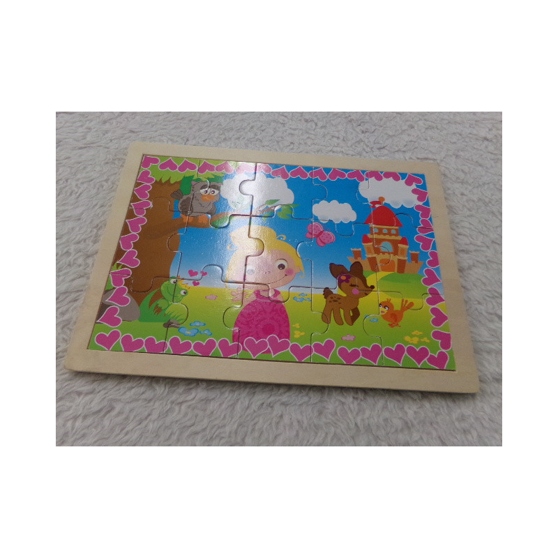 Puzzle de madera. Segunda mano