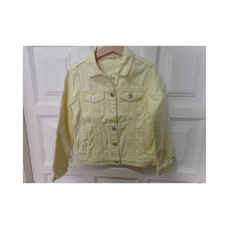 Cazadora vaquera amarilla talla 8 años. Segunda mano