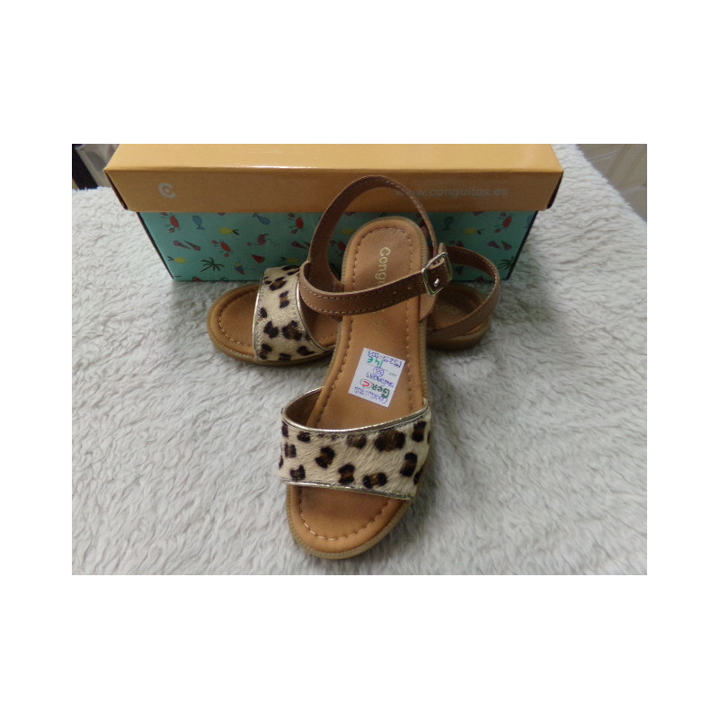 Sandalias Conguitos N 33. Segunda mano