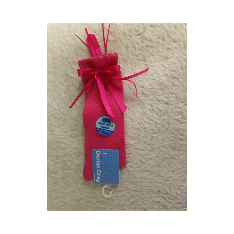 Calcetines altos fucsia N 26-27. a estrenar