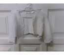 Chaqueta Zara blanca talla 6-9 meses. Segunda mano