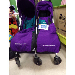 Silla gemelar Nurse con plástico y sacos. Segunda mano