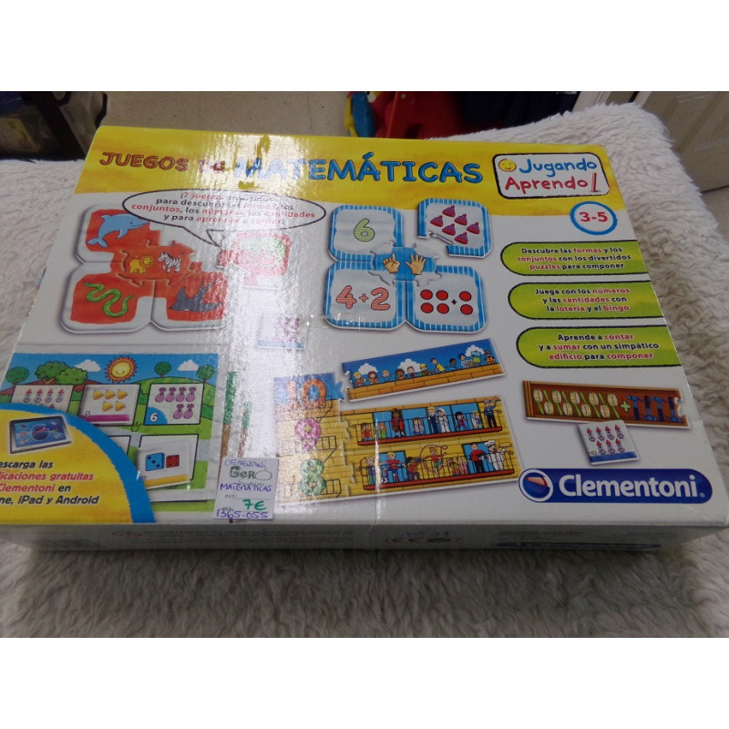 Juegos de matemáticas . Clementoni. Segunda mano