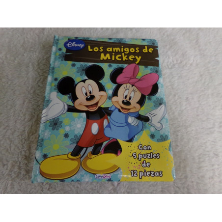 Los amigos de Mickey. Incluye 5 puzzles. Segunda mano