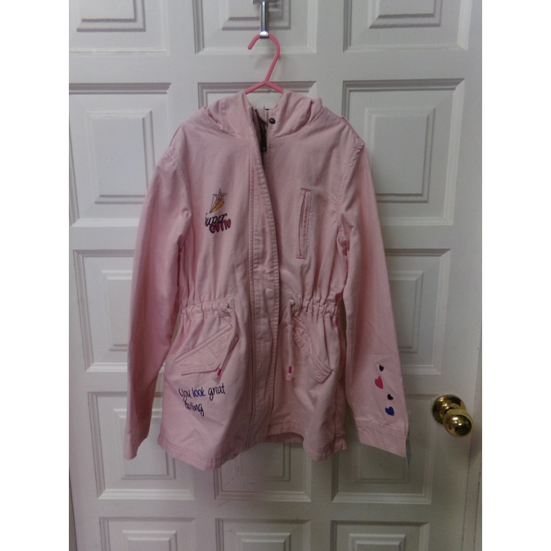 Parka rosa talla 9-10 años. Segunda mano