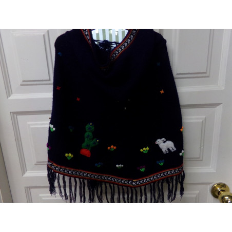 Poncho lanita talla 5-6 años. Segunda mano